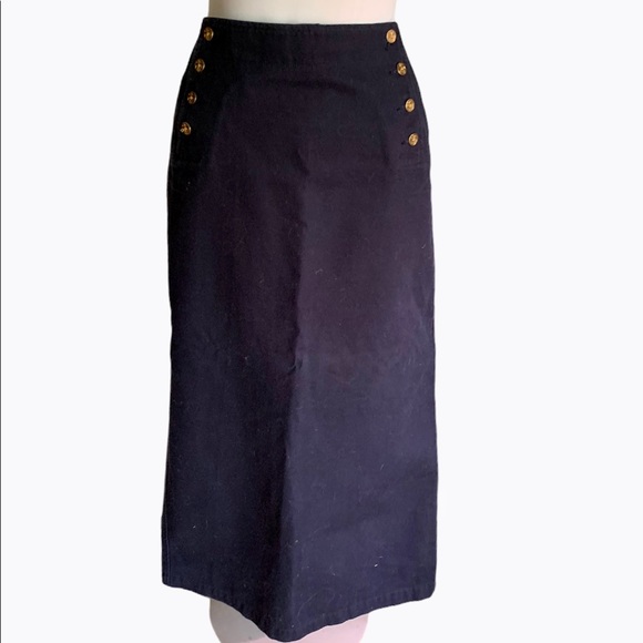 Lauren Jeans Co denim long skirt 8 - Picture 1 of 9